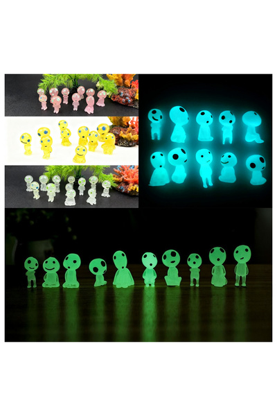 Choice 10 قطع بألوان عشوائية، 10 قطع من تماثيل الأشجار المضيئة المصغرة، مناسب...