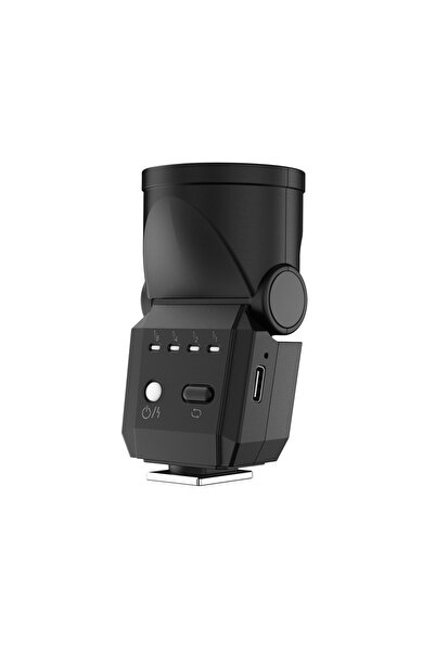 Choice فلاش F02 صغير أسود اللون، مصمم خصيصًا لكاميرات DSLR، مزود بقاعدة تثبيت...