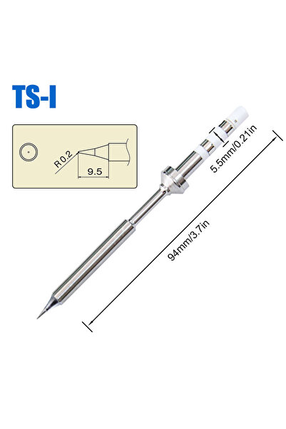 Choice9 TS-I Pine64 Pinecil TS100 TS101 Soldering Iron Tip Replacement Variou...