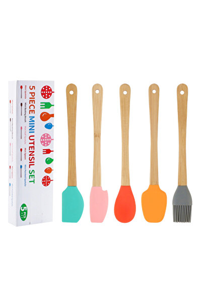Choice 5 قطع من السيليكون الغذائي متعدد الألوان، ملعقة صغيرة متعددة الألوان ل...