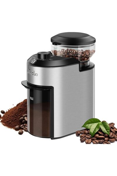Choice3 EU 220V WHITE Burr Coffee Grinder, Electric Burr Coffee Grinder with ...