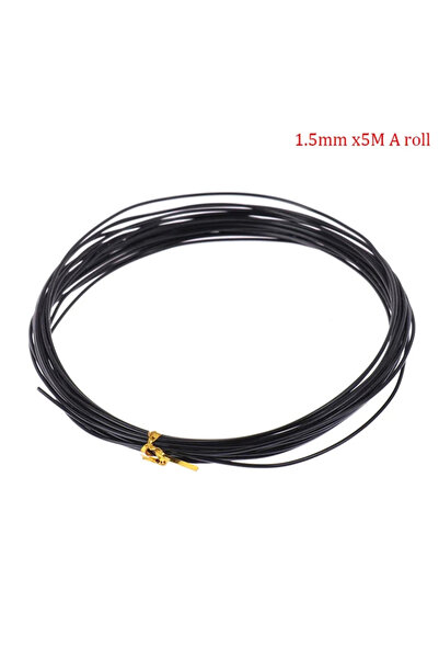 Choice3 سلك ألومنيوم 1.5 مم، 5 أمتار، نصف لفة، لدعم النباتات، 1/1.5/2/2.5/3 م...