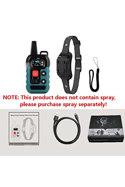 Choice Green Pet Remote Spray Training Collar Tone Vibration 6 Levels Adjusta...