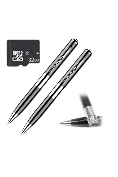 Choice قلم تسجيل محمول صغير الحجم مزود ببطاقة ذاكرة سعة 32 جيجابايت، يتميز بخ...