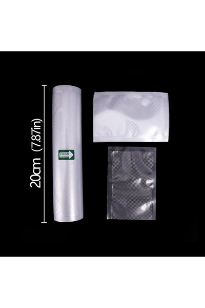 choice2 أكياس تفريغ الهواء للطعام، 20 سم × 500 سم / لفائف، لتخزين الطعام المط...