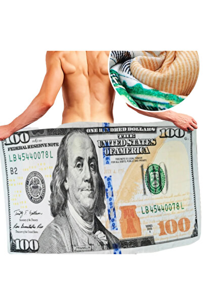 Choice1 STJ70x140CM z1 Creative USA Dollar Towel Microfiber Beach Towel Absor...