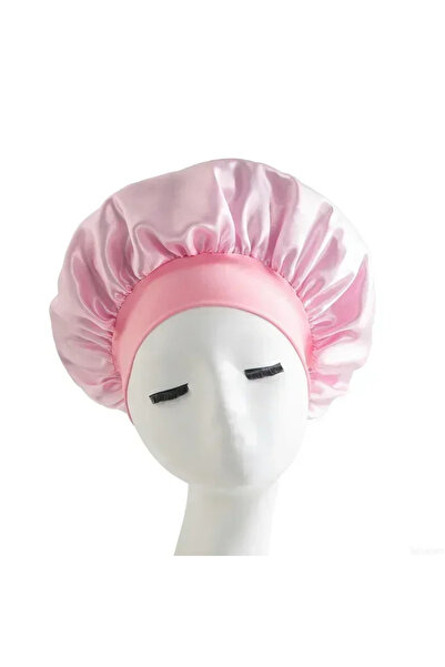 Choice4 D-1pcs Bonnet Satin Sleeping Cap High Elastic Wide Brim Satin Night H...