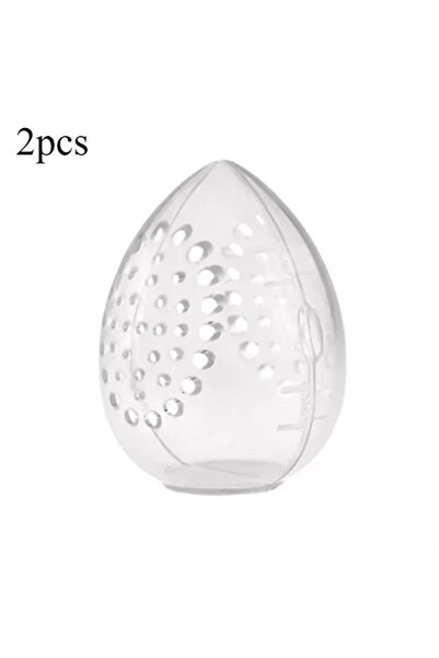 Choice 2pcs-White 1PC Travel Cosmetic Sponge Box New Portable Pink and White ...