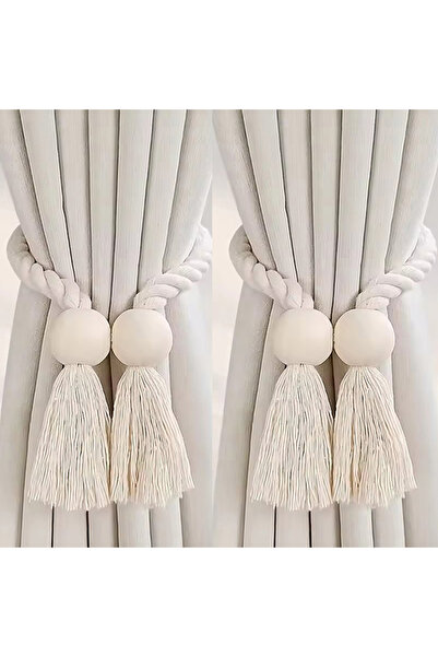 Choice1 قطعتان من ربطات الستائر المغناطيسية المصنوعة يدويًا من الخشب الصلب بن...