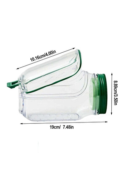 Choice Clear Salad Jar Salad Container With Side Opening, Dressing Bowl, Micr...