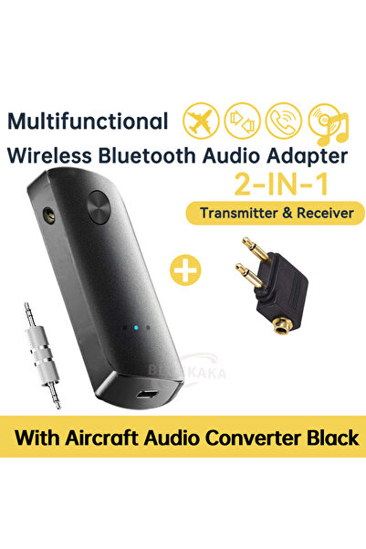 Choice محول صوت لاسلكي جديد مع ميكروفون وجهاز استقبال وإرسال، مزود بمنفذ AUX ...