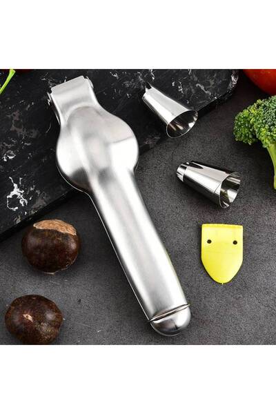 Choice 4pcs Stainless Steel Chestnut Cracker - 4pcs, Chestnut Cracking Pliers...