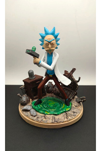 3D Rick and Morty Diorama Figür | 14 cm | Hediyelik/Koleksiyonluk