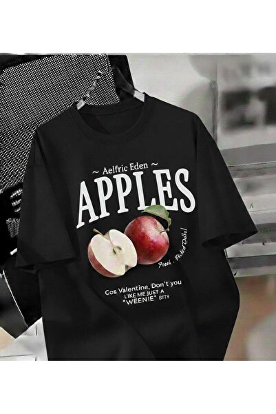 COHERENT تي شيرت قطني برقبة دائرية مطبوع عليه نقوش ملونة خاصة للجنسين من APPL...