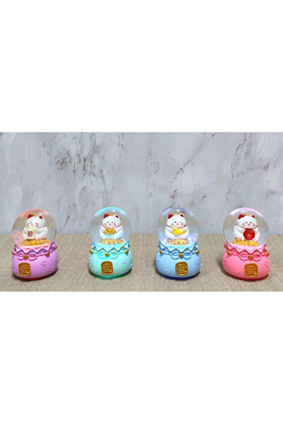 Kanonik Education Lucky Cat Lighted Snow Globe