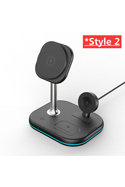 Choice1 حامل الشحن اللاسلكي المغناطيسي VIKEFON Update Light 1 3 في 1 لهواتف آ...