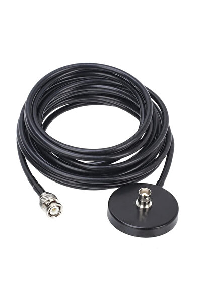 Choice هوائي راديو CB أحمر اللون، مزود بموصل BNC ذكر وقاعدة مغناطيسية، بالإضا...