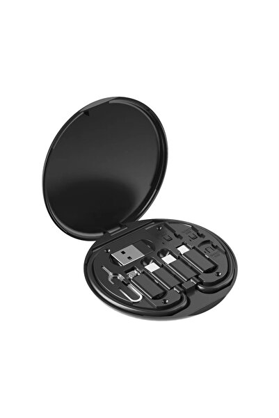 Choice1 Black Portable Multifunctional Data Cable Storage Box, 60W Fast Charg...