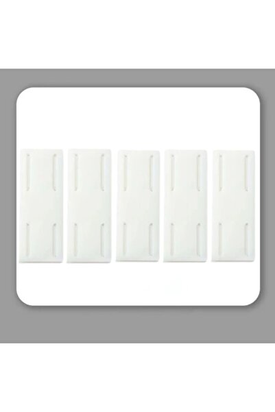 Choice5 حامل شريط طاقة أبيض - 5 قطع، يُعلق على الحائط، مزود بمثبت بدون ثقب، ي...