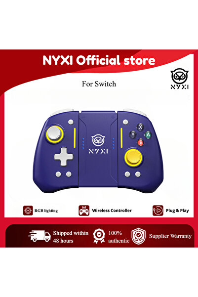 Choice وحدة تحكم ألعاب لاسلكية بلوتوث NYXI Hyperion Pro باللون البنفسجي لجهاز...