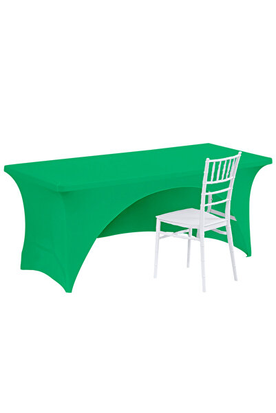 Choice4 122X60X76cm Green Table Cloth Cover Three Sided Table Cover Party Des...