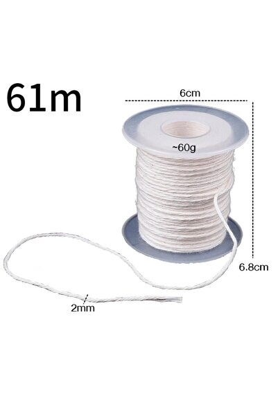 Choice 83000210، 24 خيطًا، 61 مترًا، مادة فتيل قطن منسوج، بيع بالجملة، مستلزم...