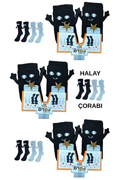 marufshop 3 Pairs of Magnetized Hand-Holding Look-Alike Smiling Combed Cotton...