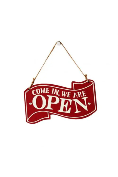 Choice1 Red Double-sided Open/Closed License Plate Store Wall Decor Restrooms...