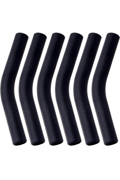 Choice1 6 قطع - أغطية سيليكون سوداء قابلة لإعادة الاستخدام بقطر 8 مم، مقاومة ...