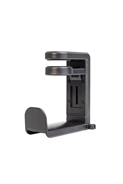 choice2 Black No Punch Desktop Clip Headphone Holder 360 Degree Rotating Hold...