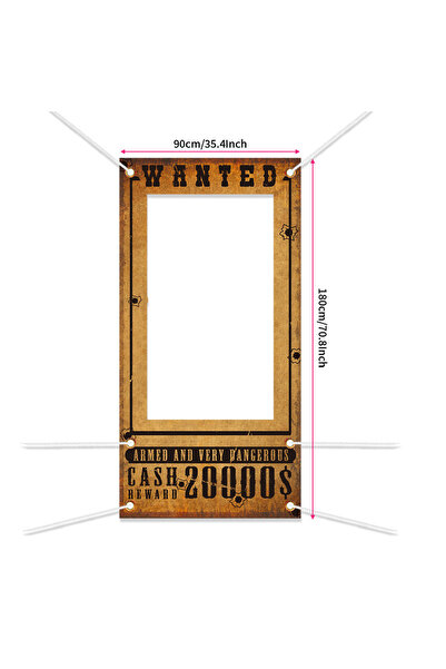 Choice Western Cowboy Western Cowboy Theme Party Photo Frame Props Wanted Rew...