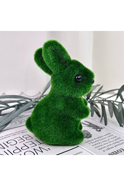 Choice زينة أرنب عيد الفصح الأخضر الصغير من الفوم، أرنب جميل لطيف، تماثيل منز...