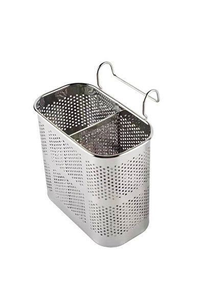 Choice 1Pcs Silver Stainless Steel Utensil Holder Chopsticks Storage Basket 2...