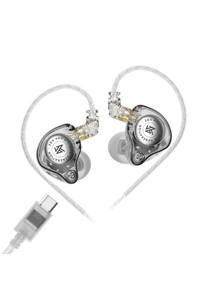 Choice5 Clear NO MIC Type-c KZ EDX PRO 2 EDXPRO 2 HIFI Bass Music Earbud Nois...