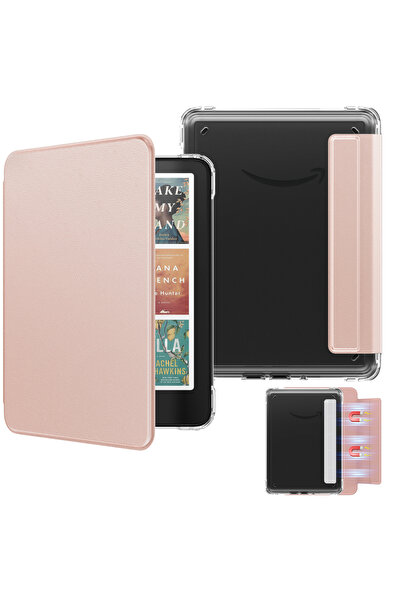 Choice5 Rose pink Detachable Magnetic Case for 7" Kindle Paperwhite 12th Gene...