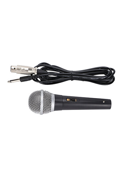 Choice ميكروفون XLR أسود اللون مزود بكابل XLR إلى 1/4 بوصة لتوصيل الصوت، ميكر...