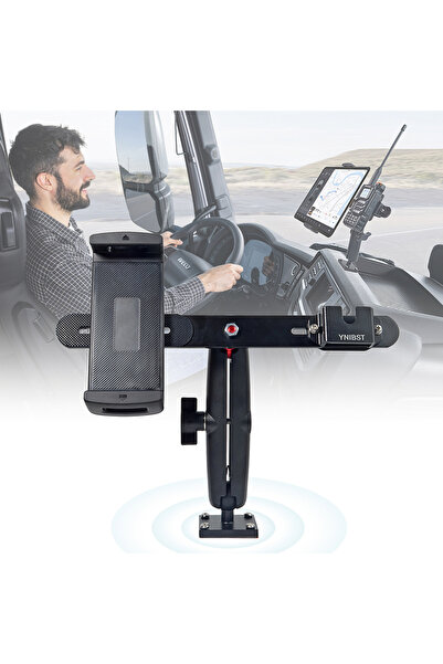 Choice1 حامل ميكروفون/مكبر صوت لاسلكي محمول L-1-IA، مع براغي تثبيت ذاتية، قاع...