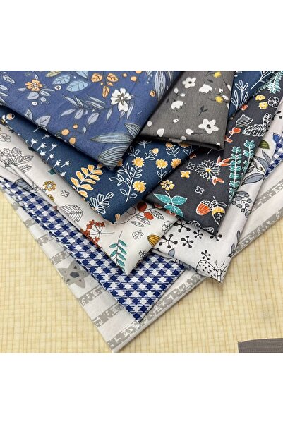 Choice1 حقيبة قماشية جديدة متعددة الألوان مقاس 25×25 سم، 8 قطع، بنقوش هندسية ...