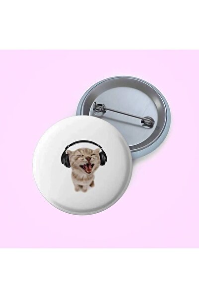 Choice35 دبابيس معدنية ناعمة على شكل زر على شكل قطة لطيفة ومضحكة، مقاس 25×25 ...