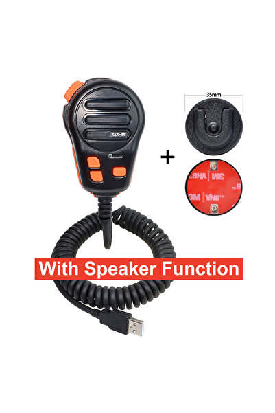 Choice1 ميكروفون ومكبر صوت محمول QX-18A مزود بزر ضغط للتحدث (PTT) يعمل بمنفذ ...