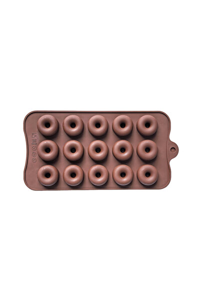 Choice coffee 1pc 15 hole donut shaped DIY non stick silicone mold for gummie...