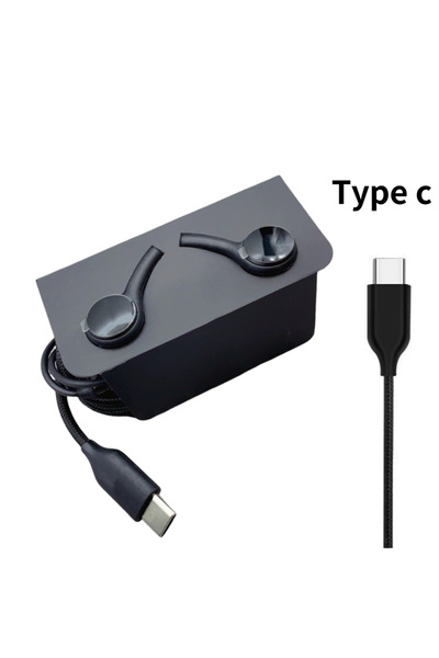 Choice1 سماعة أذن سلكية أصلية من النوع C جاك أسود لهاتف S23 S21 S22 Ultra Plu...