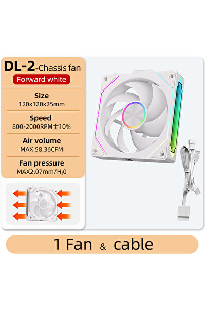 Choice4 مروحة يحافظ على البرودة لاسلكية معيارية 120 مم من Coolcirc DL-2، لون ...