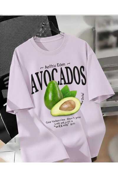 COHERENT Unisex Ανδρικό/γυναικείο μπλουζάκι AWACADO με ειδική στάμπα, υπερμεγ...