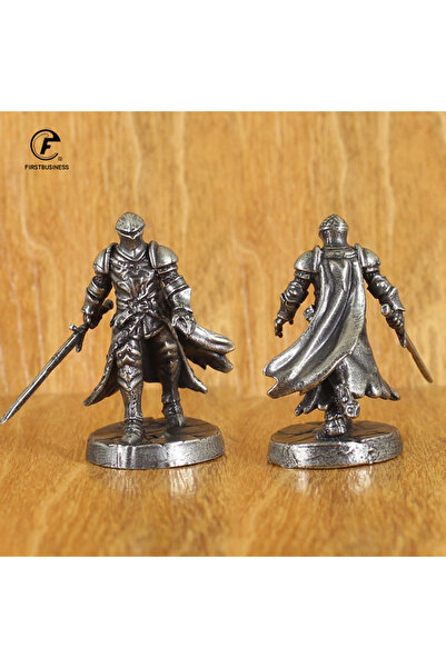 Choice6 تمثال فارس من النحاس الأبيض (قطعة واحدة) - نموذج جندي حربي، قطعة شطرن...