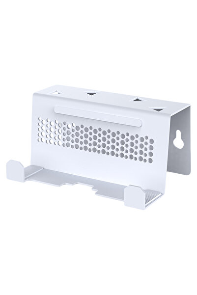 Choice حامل جداري أبيض من سبيكة معدنية، موفر للمساحة، حامل كول دي كيه، حامل ت...
