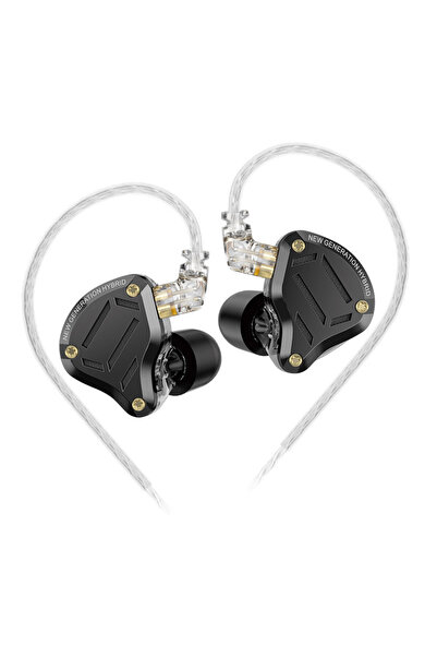 Choice black no mic KZ ZS10 PRO 2 In Ear Monitor IEM,1DD+4BA Hybrid Wired Ear...