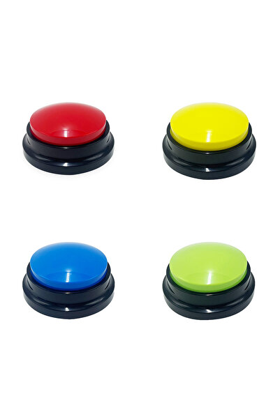 Choice 4 قطع من أزرار تسجيل الصوت على شكل مؤخرة للكلاب بألوان عشوائية، مناسبة...