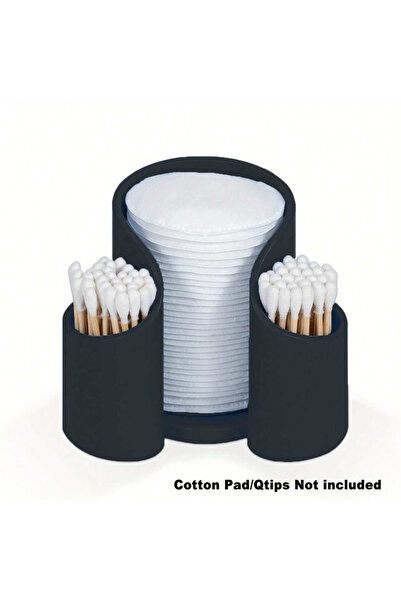 Choice3 علبة تخزين قطن سوداء قطعة واحدة، آمنة وخالية من الروائح، لتنظيم أدوات...