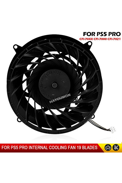 Choice FOR PS5 PRO 19 Blade 1PCS Replacement Internal Cooling Fan Built-in Co...